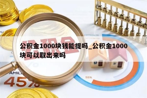 公积金1000块钱能提吗_公积金1000块可以取出来吗